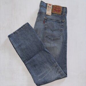 NWT Men's Levi's 505 Regular Fit Jeans Straight, 34/32 Medium Wash Denim Blue